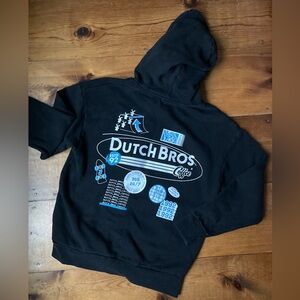 Dutch Bros Coffee Black Cotton Hoodie 1992 Skate — FREE SHIPPING